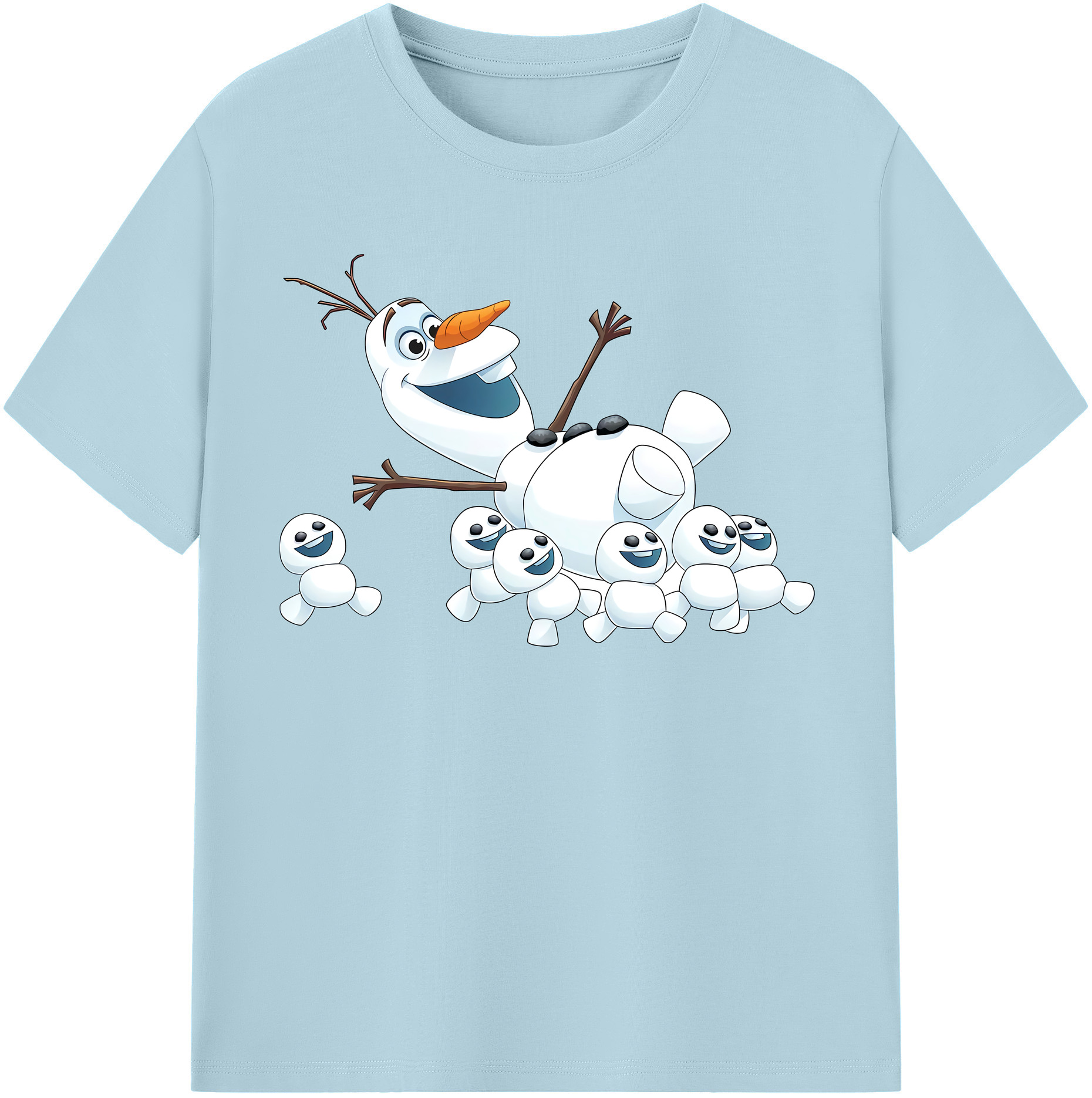 （画像用） アナと雪の女王 アンナ エルサ Frozen Anna Elsa 綿100％半袖Tシャツ（フロントプリント）